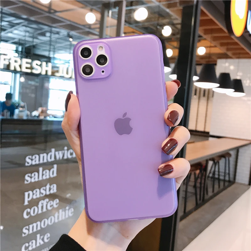 Высококачественный Ультратонкий чехол 0 3 мм для iphone 11 Pro MAX 6 6s 7 8 X XR XS чехлы Mattle из
