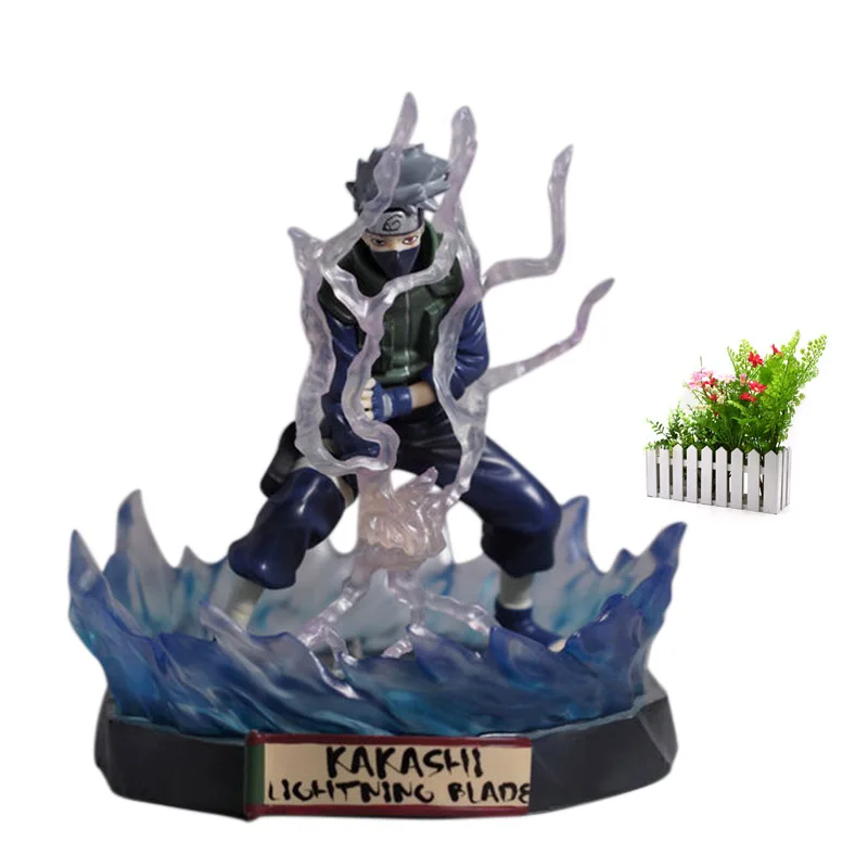 

Anime Naruto Hatake Kakashi Figure Naruto Shippuden Action Figure Model PVC Konoha no Kedakaki Aoi Moju Collectible Toys 30c