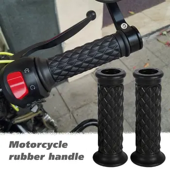 

DERI 1Pair universal Motorcycle 7/8"22mm Vintage Handlebar Hand Grips Rubber Handle Bar motorcycle Motorbike handle grips