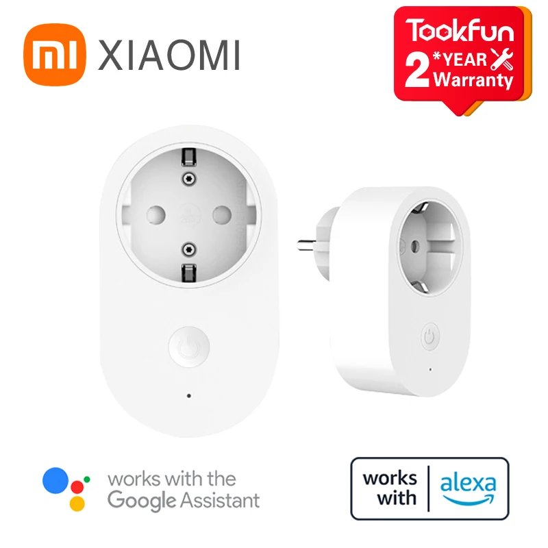 Умная розетка Xiaomi Mi с поддержкой Wi-Fi Alexa и Google Assistant 16 А | Электроника