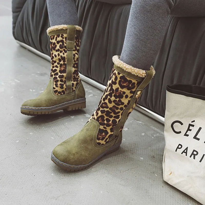 

34-48 Yards WOMEN'S Shoes Supply of Goods round Low Heel Thick Lamb's Wool Warm Multi-Wear Boots Children 3833