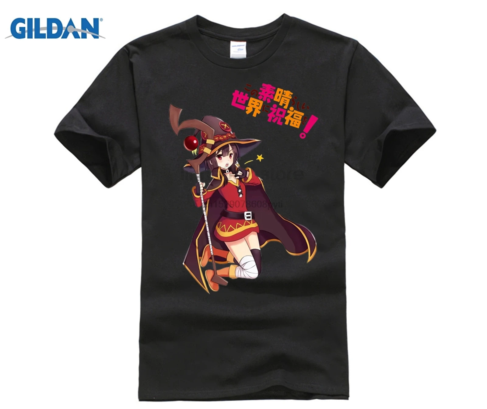 Dildan Новинка Kono Subarashii Sekai Ni Shukufuku Wo Megumin Косплей Футболка аниме Aqua Ink Живопись Стиль
