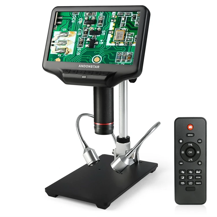 3D визуальный эффект цифровой микроскоп HDMI " lcd 4MP отрегулировать большое поле мобильный телефон ремонт пайка SMT Инструмент УФ объектив лупа