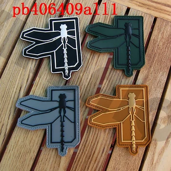 

3D PVC Patch Dragonfly Logo Military
