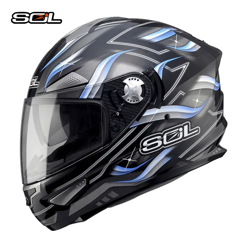 SOL SF-5, двойной козырек, мотоциклетный шлем, флип-ап, шлем для мужчин и женщин, полный шлем для мотокросса, шлем с точечной сертификацией - Цвет: D