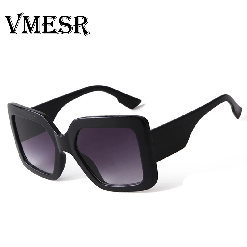 

VMESR 2020 New Classic Oversize Square Sunglasses Luxury Brand Black Leopard Big Frame Gradient Sun Glasses Female Shades Coulos