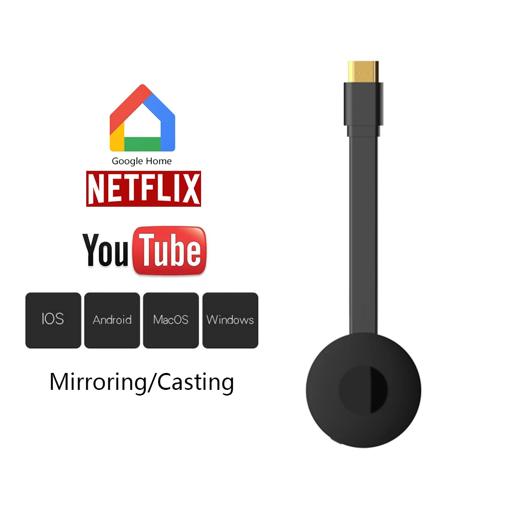 HDMI WiFi беспроводной дисплей ключ оригинальный Wecast Miracast TV литой Mirroring IOS/Android Netflix