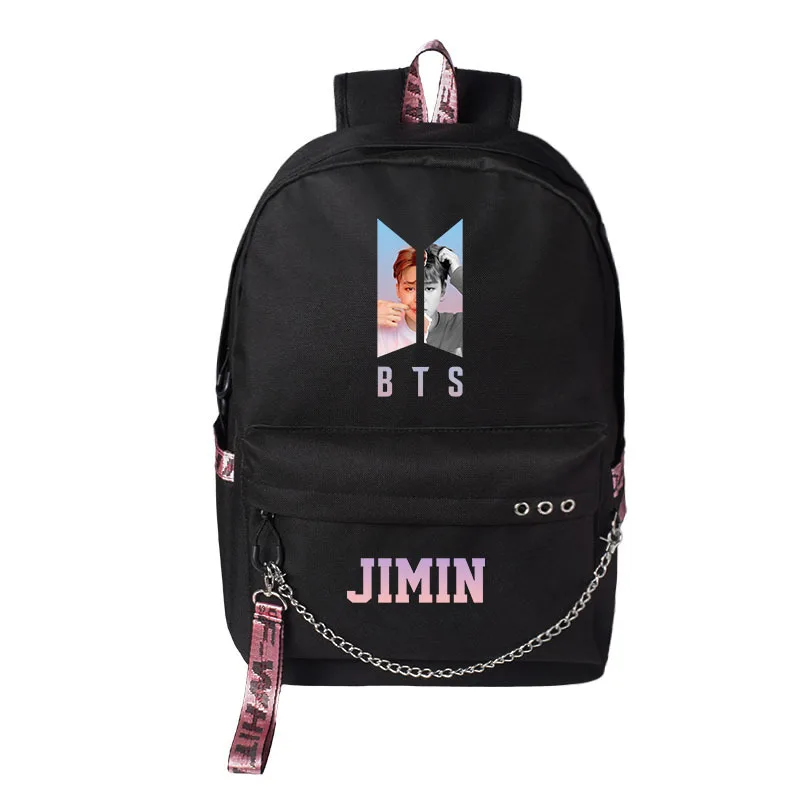 

BTS School Bag Celebrity Inspired Backpack Korean-style Backpack-Style Men's And Women's Travel USB Bag for Charging School Bag