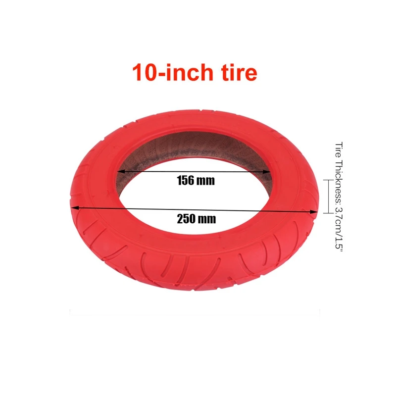 1Pcs for XiaoMi Mijia M365 Pro 10 Inch Electric Scooter Tire 10 X 2 Inflatable Solid Tire for Wanda Tire