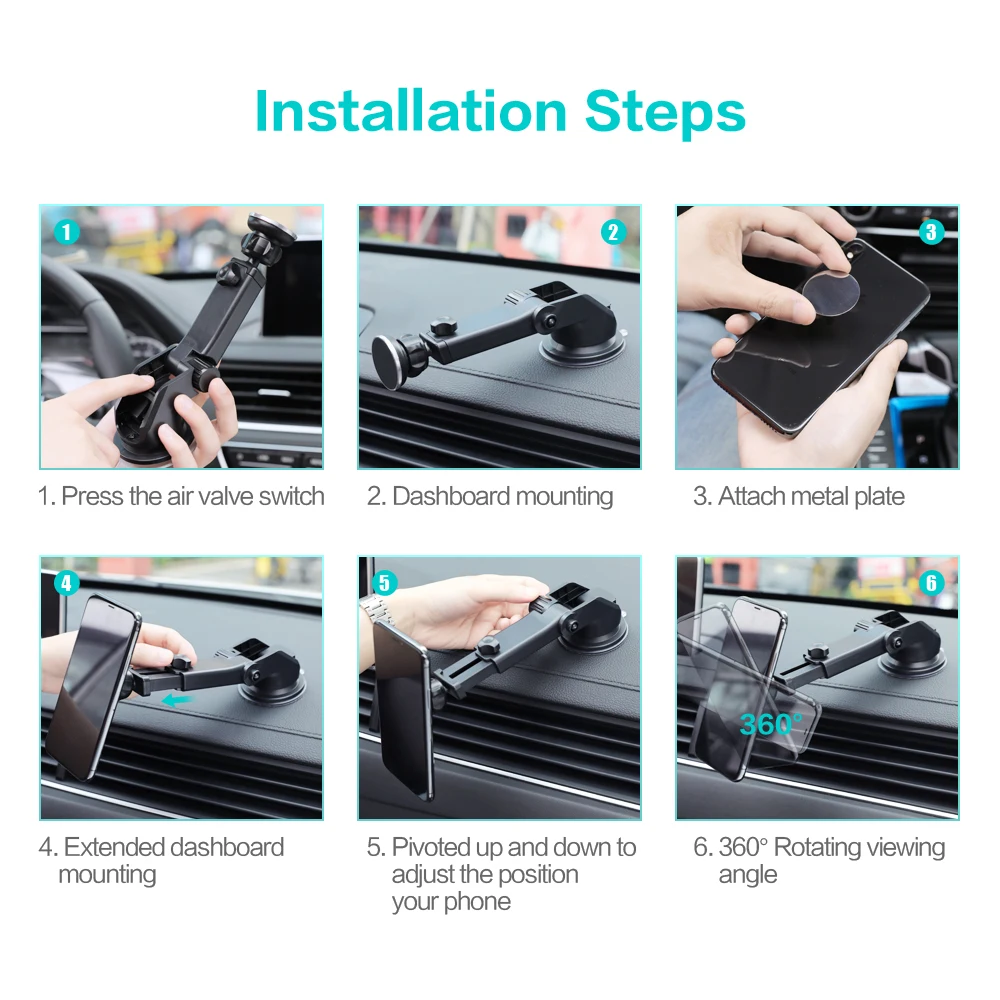  FLOVEME Saug Auto Telefon Halter Für Samsung A50 S10 iPhone XR 7 XS Windschutzscheibe Halter Für Xi
