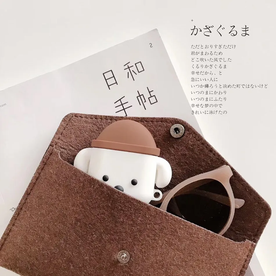 535K Чехол для наушников для AirPods чехол с мультяшным медведем силиконовый чехол для Apple Air pods 2 милые наушники сумка для Earpods чехол s аксессуары - Цвет: 535K