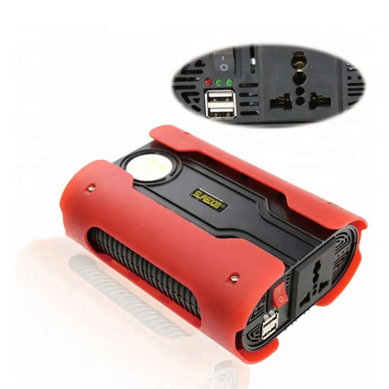 

Dual USB Charge 500W Watt DC 12V to AC 220V Portable Car Power Inverter Charger Converter Adapter DC 12V to AC 220 midified Sine