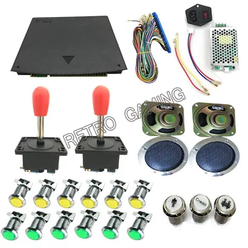 

Free shipping arcade kit with game PCB 520 in 1 PCB board LED push button zippy Joystick For DIY Arcade cabinet game machine