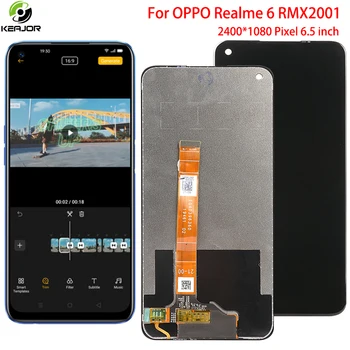 

6.5'' Display For OPPO Realme 6 LCD Display Touch Screen Panel Assembly Digitizer Accessory Replacement For Realme 6 RMX2001