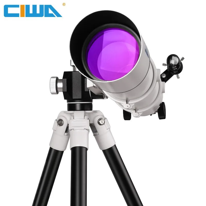 

FD80 professional telescope with portable tripod sight outdoor for observing moon stars