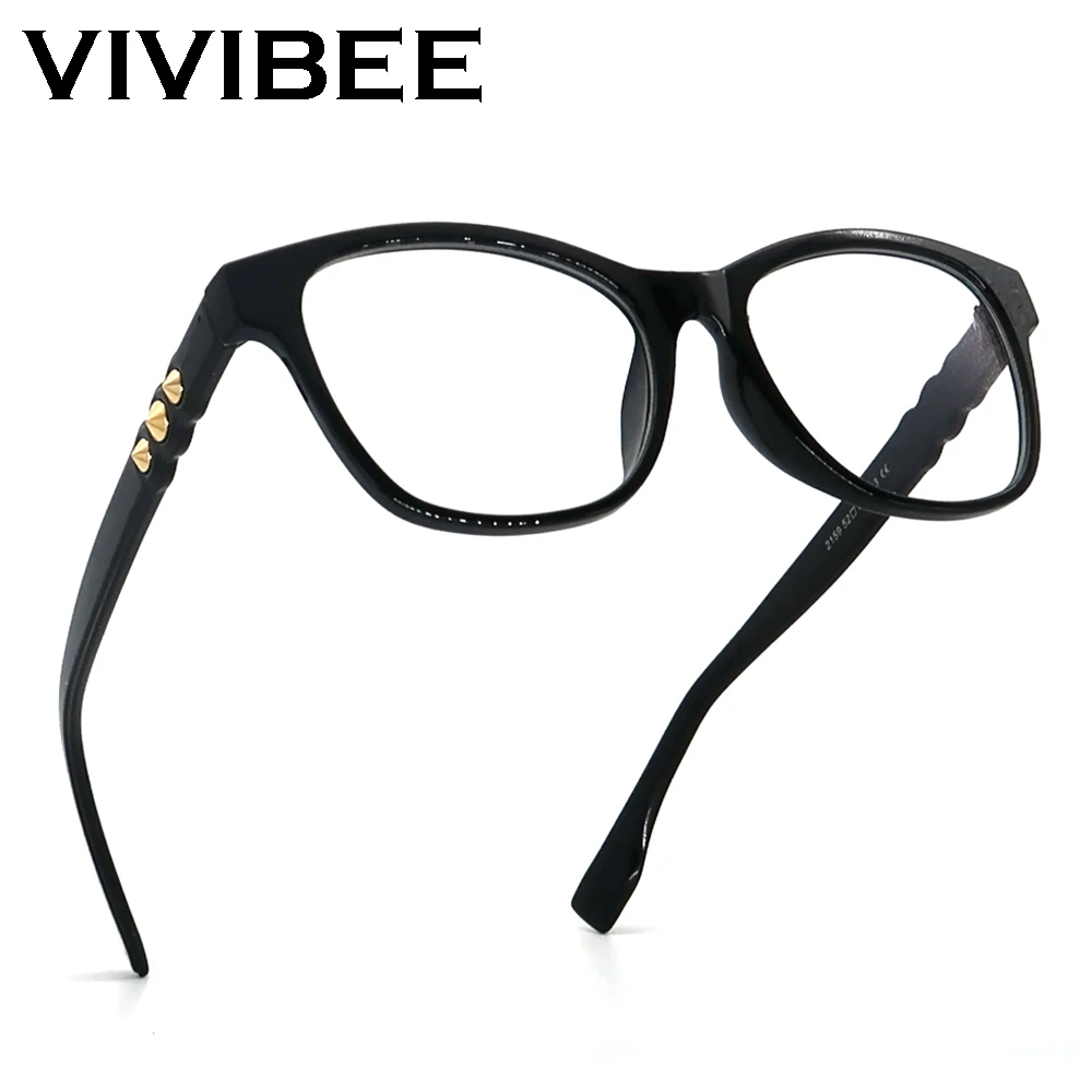 2024 Trending Rivet Square Anti Blue Ray Glasses Mens Computer Blue Light Office Occhiali Da Vista Donna Gaming Black Frame Eyewear