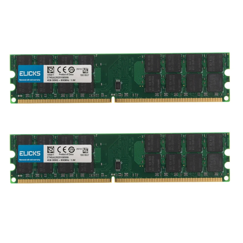 8 Гб комплект 2 шт. 4 PC2 6400 DDR2 800MHZ 240pin настольных компьютеров AMD Оперативная память 1 V
