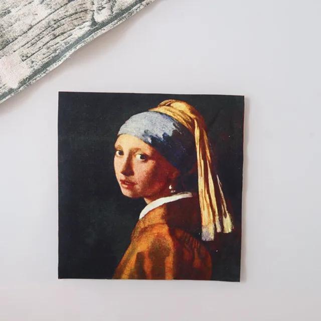 1pc Van Gogh Oil Painting Cotton Canvas Fabric For Sewing Decoration