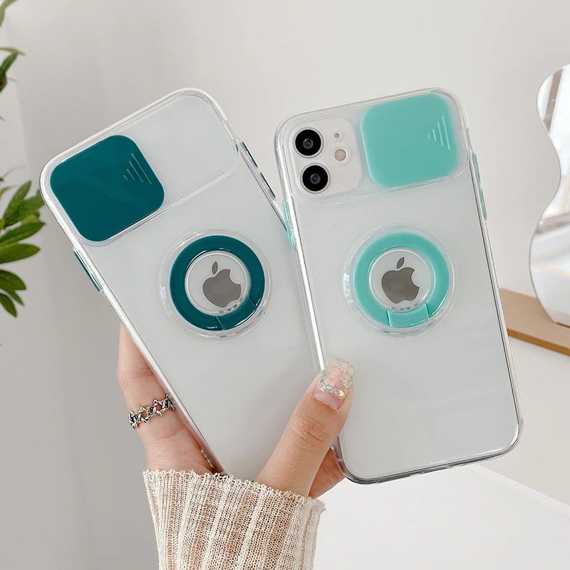 Slide Camera Protection Phone Case For iPhone 12 11 13 Pro XS Max Mini