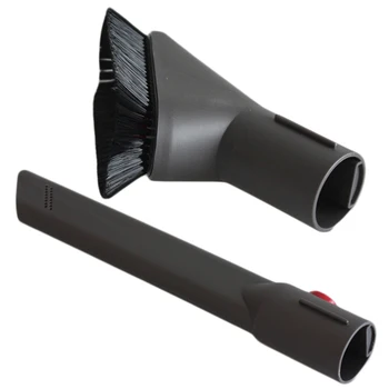 

1*Soft Brush Long + 1*Flat Crevice Tool For Dyson V7 V8 V10 V11 Vacuum Cleaners