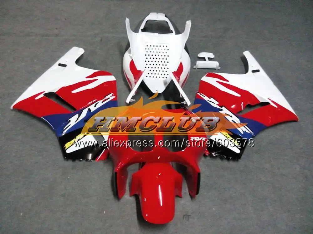 No. 22 VFR400 R для HONDA VFR400R NC35 1993 1994 1995 1996 1997 1998 99CL. 47 ЛРВ 400 R NC24 93 94 95 96 97 98 белые, красные обтекатели - Цвет: No. 22
