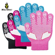 Нескользящие резиновые пригодные для носки детские перчатки для катания на коньках Детские теплые утолщенные трикотажные домашние спортивные перчатки для танцев на льду