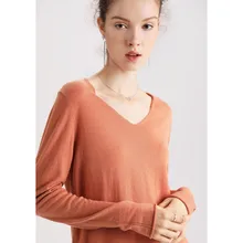 Осень, длинный рукав, овечья шерсть, свободный кашемировый свитер, размеры s, m, l