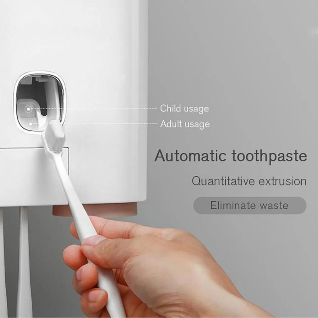 Авто выдавливатель зубной пасты Зубная щетка с дозатором держатель набор домашняя подставка для настенного монтажа зубная щетка чашка для зубной пасты хранения