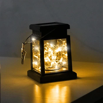 

Solar Lights Retro Classic Kerosene Lamp LED Kerosene Lanterns Wick Balcony Light LED String Lights Garden Christmas Decoration