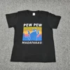 Pew Pew Madafakas Print T-shirts Women Summer 2022 Graphic Tees Funny Shirts for Women Loose Crew Neck Harajuku Tops for Teens ► Photo 3/6