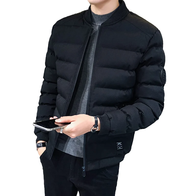 Men Jackets Outwear Down Winter High-Quality Brand Casual Warm Slim