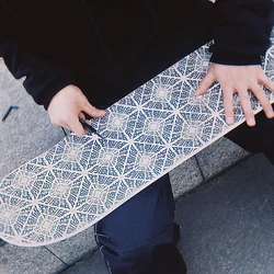Hollow Grunge Skateboard Stickers Waterproof New Style Coarse Sand Abrasion Resistant Thicker Rullalauta Tarrat Sandpaper KC50PJ