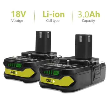 

Bonacell 18V 3000mAh P107 Battery Replacement For Ryobi P104 P105 P102 P103 P107 Li-ion Battery Chargeable Power Tools Battery