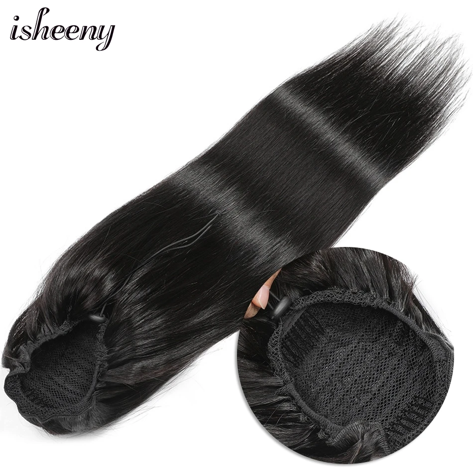 Isheeny Remy волосы для наращивания на заколках 8 шт./компл. бесшовные натуральные