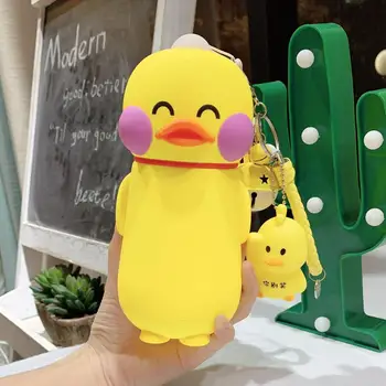 

little duck portable anti-fall leakage kid cute cartoon water bottle