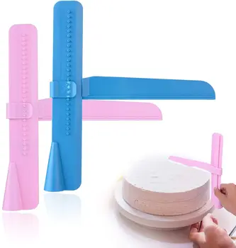 

Adjustable Cake Scraper Cake Smoother Tool for Icing Fondant Cream Edge Smoothing Decorating Tools