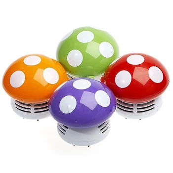 

Table Mushroom Hand Held Battery Operated Cute Mini Corner Sweeping Dust Remover ABS Keyboard Vacuum Cleaner
