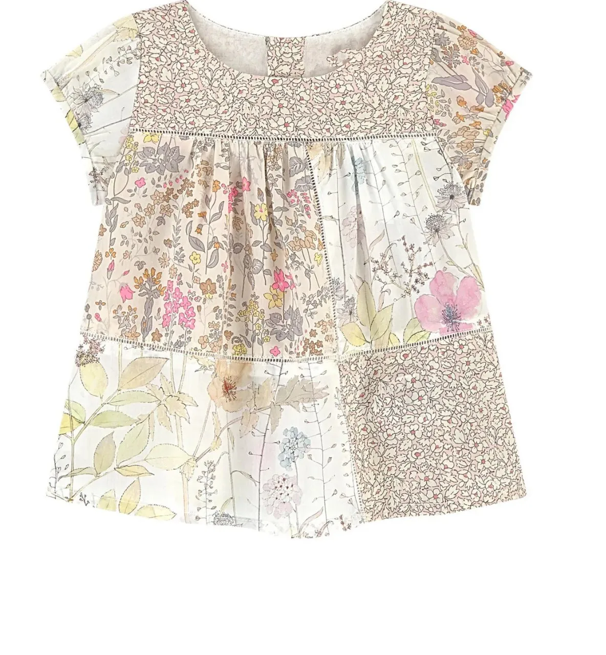 Платье для девочек с цветочным рисунком; летнее хлопковое детское платье с короткими рукавами; праздничная одежда для малышей