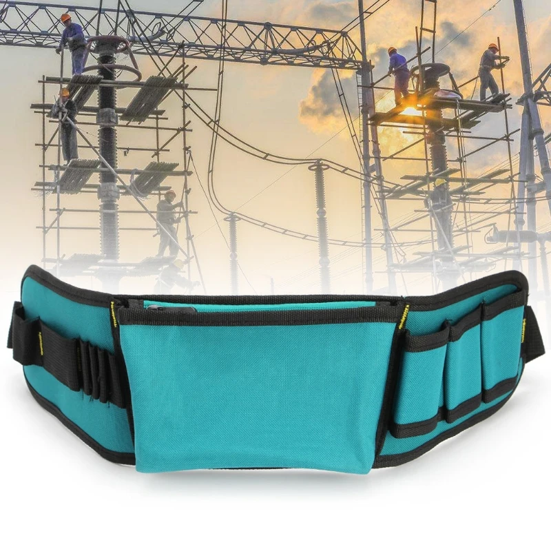 Multifunctional Power Tools Waist Bag Oxford Waterproof Pocket Kit with Belt