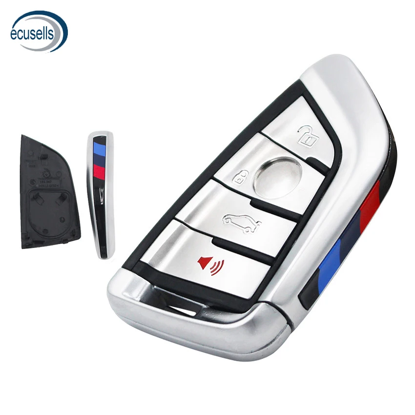 4 кнопки Замена чистый корпус умный дистанционный ключ чехол Брелок для BMW X5 X6 +