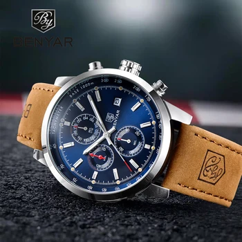 BENYAR-relojes militares para hombre, reloj de pulsera deportivo, de cuarzo, marca de lujo, 2021