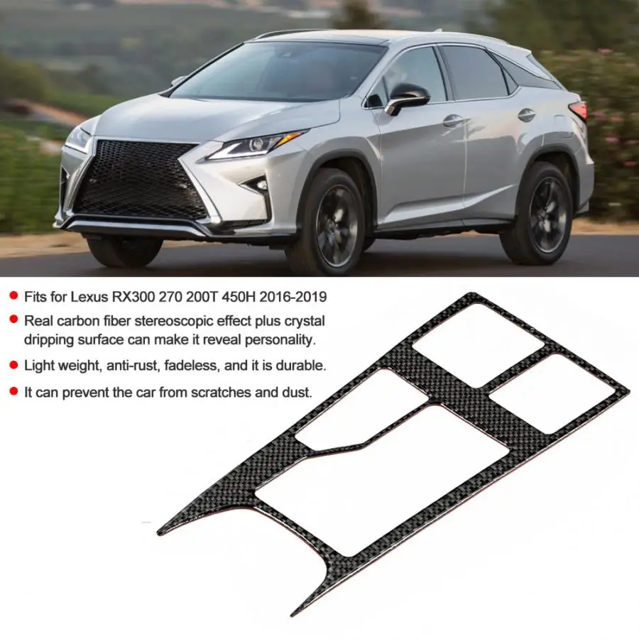 Карбоновая панель передач, чехол для Lexus RX300 270 200T 450H, высокое качество, автомобильные аксессуары для интерьера