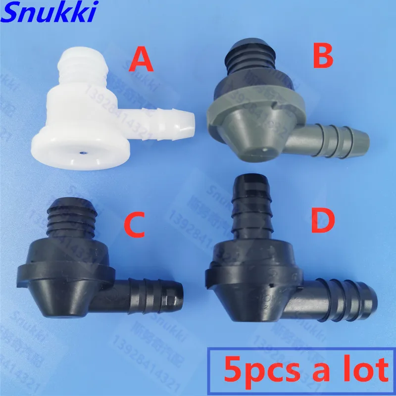 ID8 ID10 один клапан 90 градусов односторонний пластиковый соединитель для