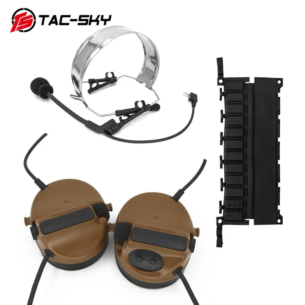 Силиконовые наушники COMTAC TAC SKY comtac iii двойная версия военного слухового