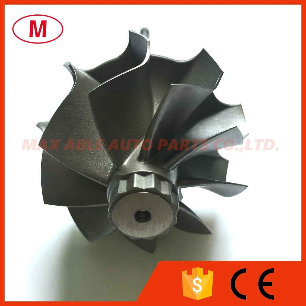 TD04HLR 45.65/52mm 9 blades Reverse Turbo Turbine shaft/turbine shaft&ampwheel/turbine wheel for Turbocharger cartridge/CHRA/Core |