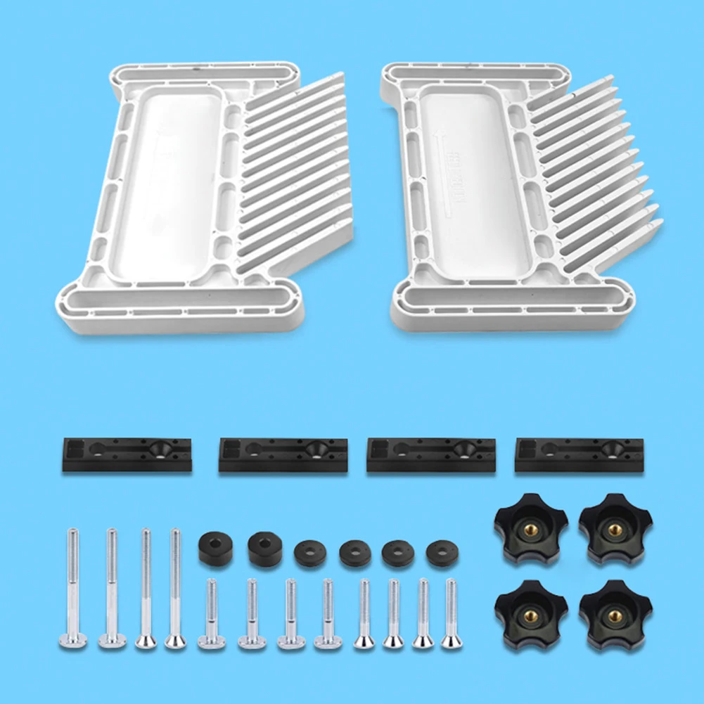 

1 Pair Multi-Purpose Woodworking Feather Loc Board Set Engraving Machine Double Featherboards Miter Gauge Slot Woodwork Diy Tool
