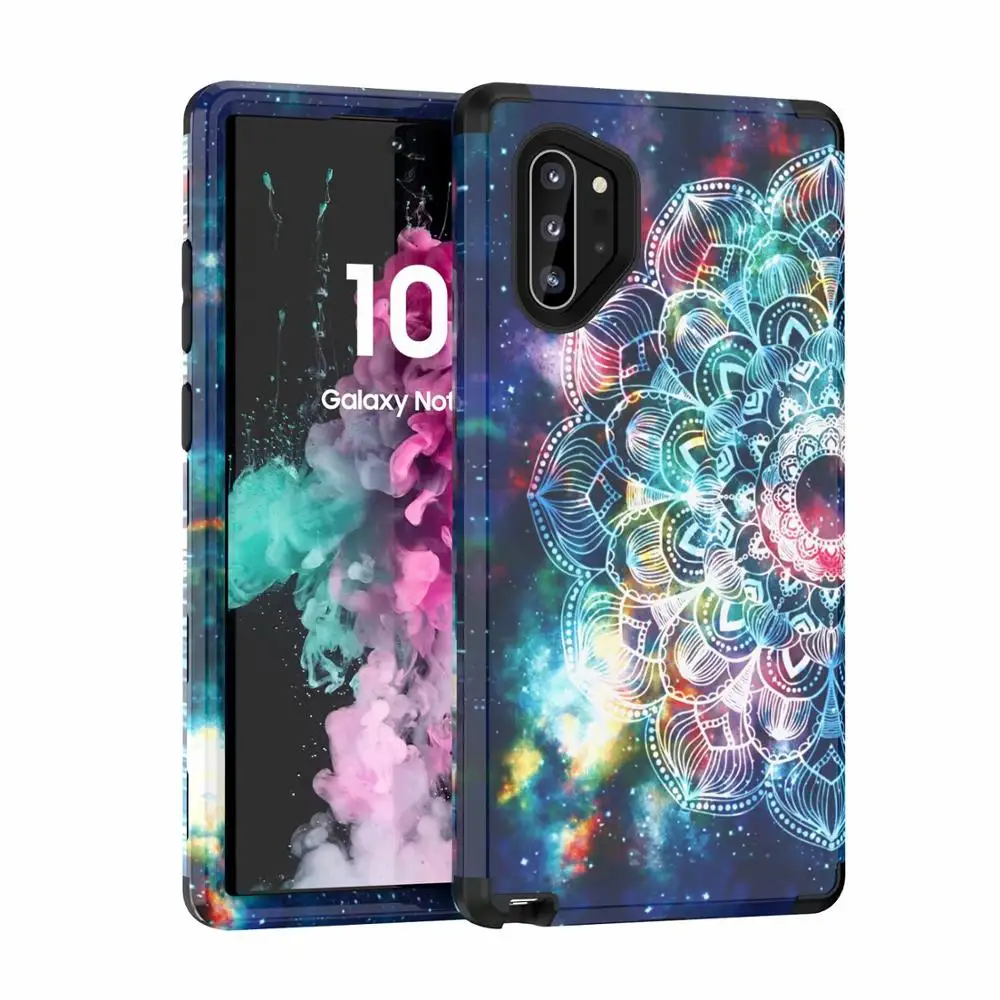 Чехол для телефона с узором для iPhone 11 Pro X Xr Xs Max 8 7 Plus силиконовый чехол жесткий чехол для samsung Galaxy Note 10 10+ 9 8 S10 Plus - Цвет: Samsung Note10 Plus