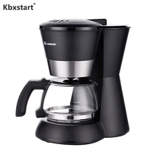 Kbxstart американская электрическая Кофеварка офисная капельного типа кофемашина бытовой техники для кухни может фильтровать 4-6 чашек