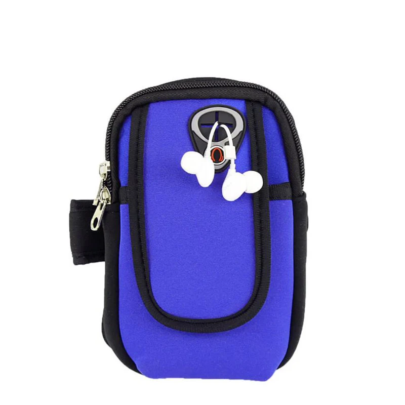 Navy blue Manglad спортивная сумка для бега 6 дюймов Универсальный Водонепроницаемый Чехол для телефона чехол для спорта на открытом воздухе сумка для оборудования для хранения телефона - Цвет: Navy blue
