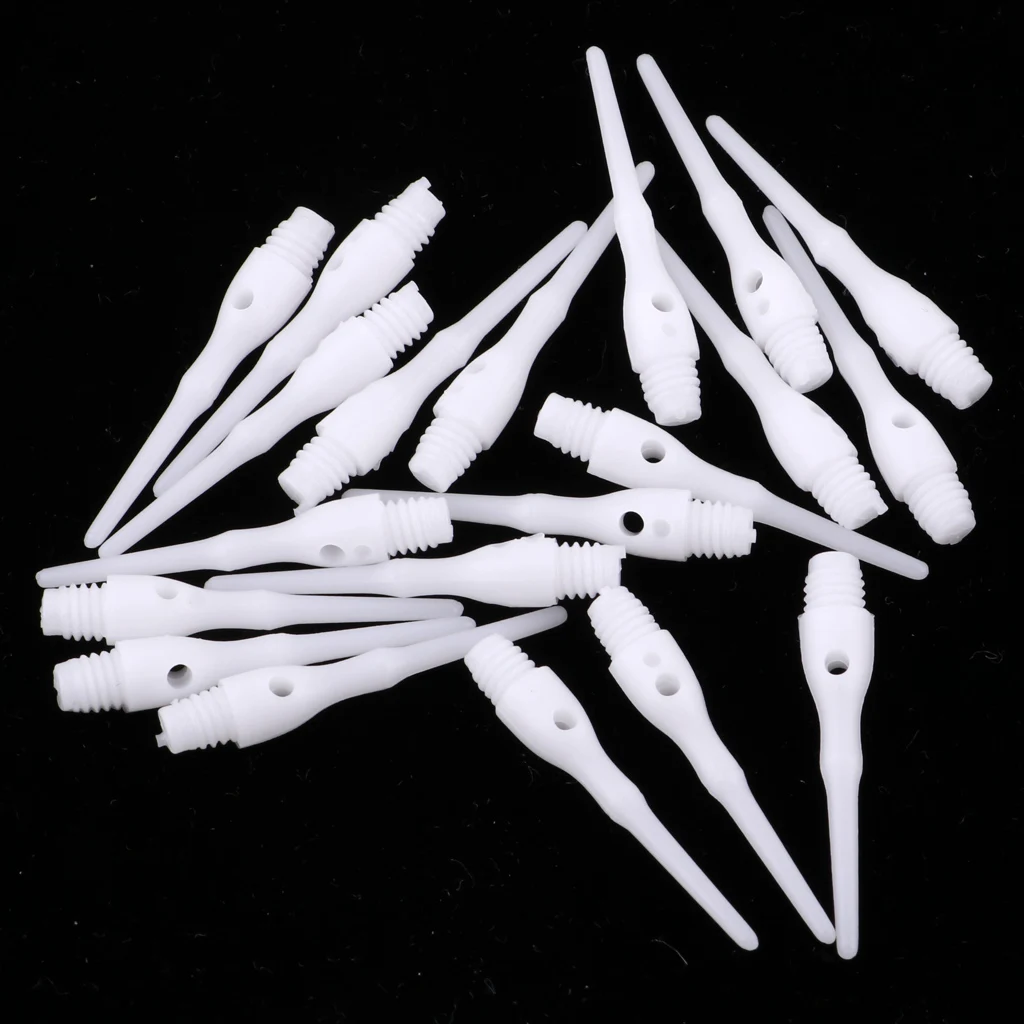 20 Pieces Dart Soft Tips Nylon Points Game Parts Replacement Accessories for Electronic / Soft Dartboard Darts Shafts Flights